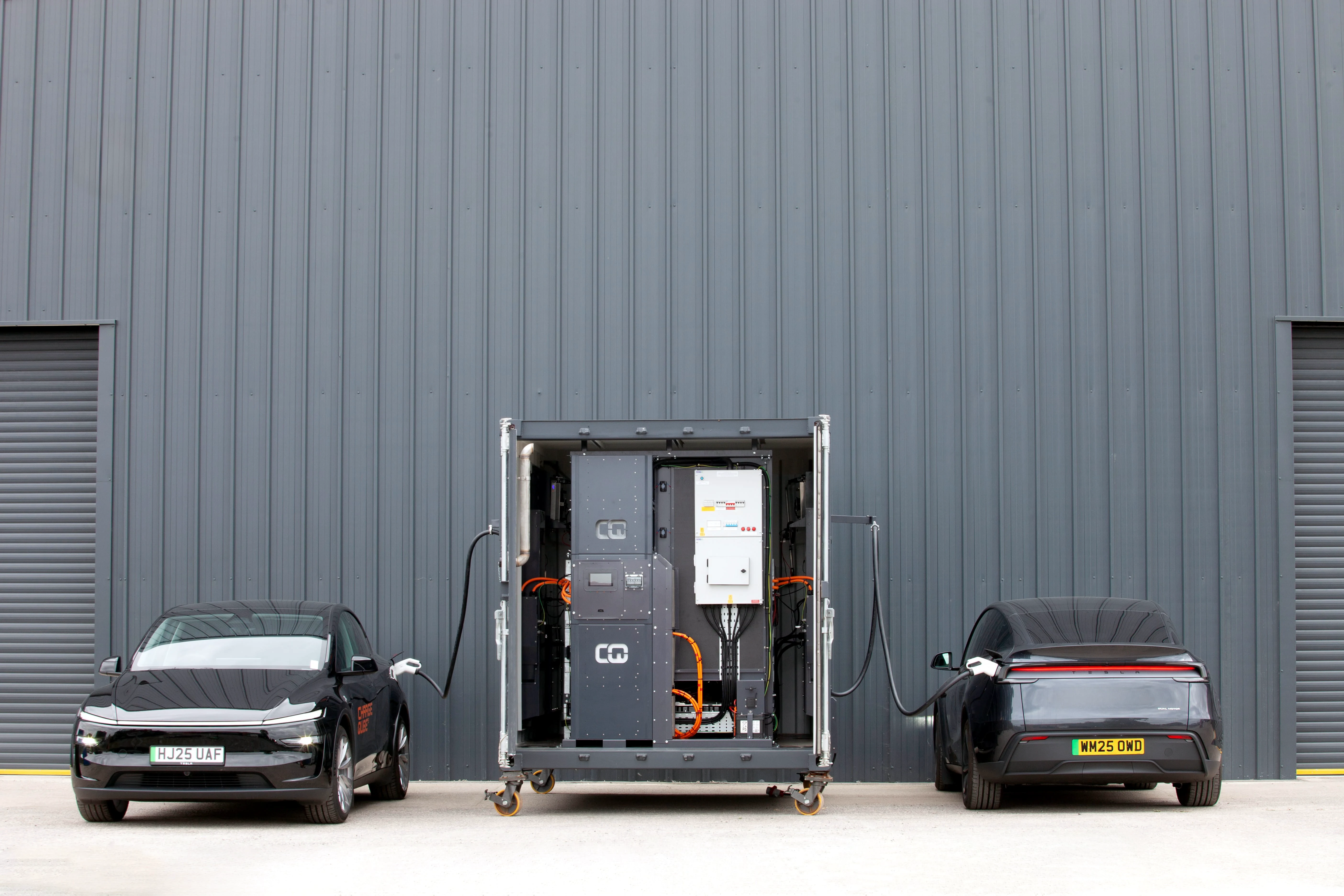 Charge Qube EV charging unit in action